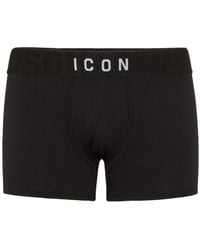 DSquared² - Icon Logo-Waistband Boxers - Lyst