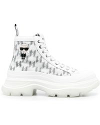 Karl Lagerfeld - Sneakers mit Monogrammmuster - Lyst