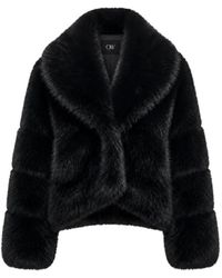 OW Collection - Milan Faux Fur Jacket - Lyst