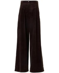 Akris - Pantalones Palazzo Florence De Pana Con Pinzas - Lyst
