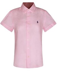 Polo Ralph Lauren - Logo-Embroidered Linen Shirt - Lyst