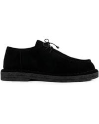 Linda Baumann - Suede Lace-Up Loafers - Lyst