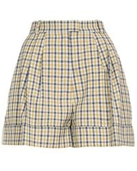 Baum und Pferdgarten - Pleated Checked Shorts - Lyst