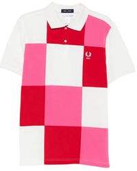 Comme des Garçons - Polo X Fred Perry En Piqué À Design Patchwork - Lyst