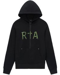 RTA - Dion Logo-Print Hoodie - Lyst