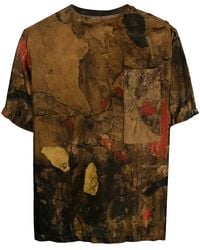 Uma Wang - Abstract-Print T-Shirt - Lyst
