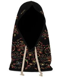 JUN/NAKAYAMA - Paisley-Print Drawstring Balaclava - Lyst