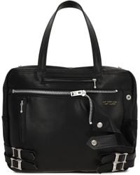 Undercover - Graphic-Print Leather Tote Bag - Lyst