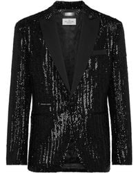 Philipp Plein - Embroidered Lurex Blazer - Lyst