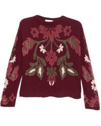 iBlues - Pull À Fleurs En Intarsia - Lyst