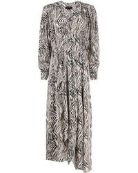 Isabel Marant - Kleid Mit Zebra-Print - Lyst
