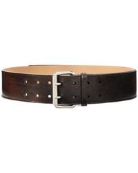 Ralph Lauren - Distressed Double-Prong Belt - Lyst