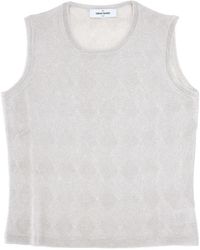 Gran Sasso - Patterned-Jacquard Tank Top - Lyst