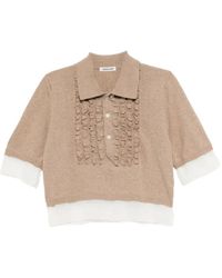Undercover - Knitted Polo Top - Lyst