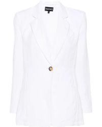Emporio Armani - ノッチドラペル シングルジャケット - Lyst
