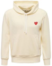COMME DES GARÇONS PLAY - Heart-Appliqué Hoodie - Lyst