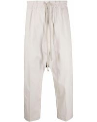 Rick Owens - Cropped Drop-crotch Trousers - Lyst