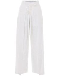 Elle - Lace-Tie Trousers - Lyst