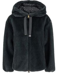 Herno - "Bomber" Soft Faux Fux Jacket - Lyst
