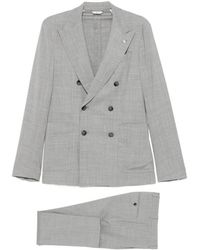 Manuel Ritz - Double-Breasted Wool Suit - Lyst