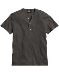 RRL - Henley Cotton T-Shirt - Lyst