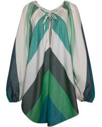 Marrakshi Life - Touareg Chevron-stripe Mini Dress - Lyst