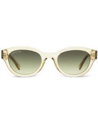 Lacoste - Oval Frame Sunglasses - Lyst