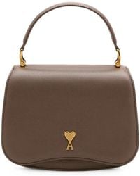 Ami Paris - Cowhide-Leather Paris Paris Top Handle Bag - Lyst