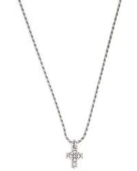 Emanuele Bicocchi - Diamond Cross Pendant Necklace - Lyst