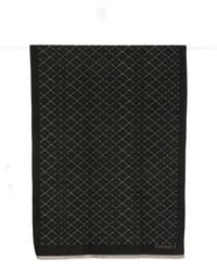 Twinset - Logo-Pattern Frayed Scarf - Lyst