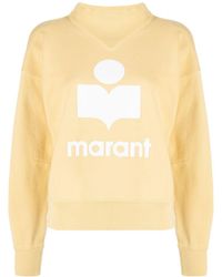 Isabel Marant - Logo-print Cotton Sweatshirt - Lyst