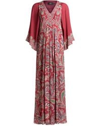Etro - Paisley-Print Pleated Dress - Lyst