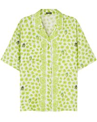 Versace - Chemise En Soie Strawberry Garden - Lyst