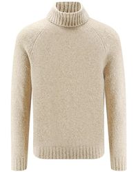 Brunello Cucinelli - Raglan-Sleeve Roll-Neck Sweater - Lyst