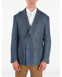 Corneliani - Blazer Croisé À Revers Pointus - Lyst