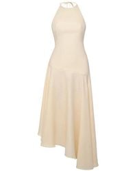 ANOUKI - Asymmetric Open-Back Maxi Dress - Lyst