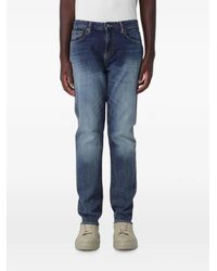 ARMANI EXCHANGE - Zip-Up Slim-Fit Jeans - Lyst
