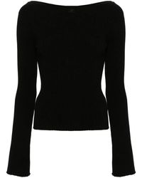 Courreges - Top Mit U-Boot-Ausschnitt - Lyst