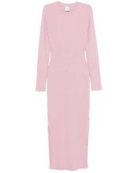Nanushka - Long-Sleeve Cut-Out Midi Dress - Lyst