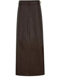 Ferragamo - Gonna Con Spacco - Lyst