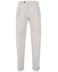 Berwich - Pleated Turn-Up Straight-Leg Trousers - Lyst
