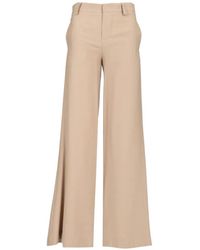 Al Duca d'Aosta - Twill Wide-Leg Trousers - Lyst
