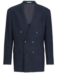 Brunello Cucinelli - Blazer À Boutonnière Croisée - Lyst