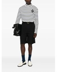 Balmain - Striped Long-Sleeve T-Shirt - Lyst