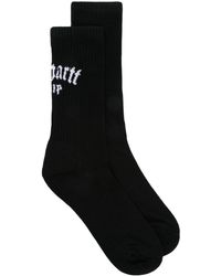 Carhartt - Logo Intarsia-knit Cotton-blend Socks - Lyst