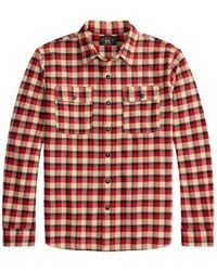 RRL - Plaid Long-Sleeved Shirt - Lyst