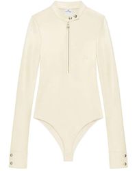Courreges - Body Met Lange Mouwen En Rits - Lyst