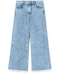Emporio Armani - Jean À Effet Délavé Et Ourlet Effiloché J33 - Lyst