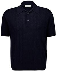 Piacenza Cashmere - Cable-Knit Polo Shirt - Lyst