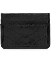 Saint Laurent - Niki Quilted Leather Card Case - Lyst